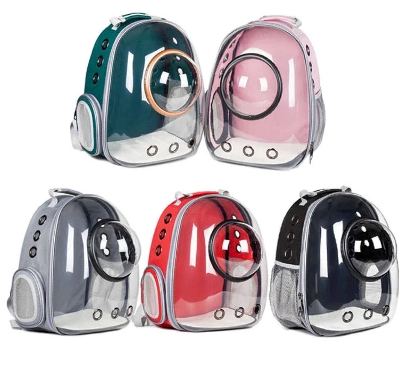 Pet Carrier Back Pack with Detachable Space Bowl